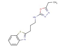 N-[3-(1,3-benzothiazol-2-yl)propyl]-5-ethyl-1,3,4-oxadiazol-2-amine