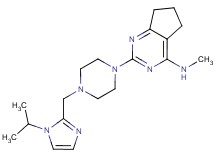 2-{4-[(1-isopropyl-1H-imidazol-2-yl)methyl]piperazin-1-yl}-N-methyl-6,7-dihydro-5H-cyclopenta[d]pyrimidin-4-amine