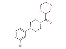 1-(3-chlorophenyl)-4-(1,4-dioxan-2-ylcarbonyl)piperazine