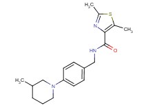 2,5-dimethyl-N-[4-(3-methylpiperidin-1-yl)benzyl]-1,3-thiazole-4-carboxamide