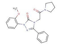 2-(2-methoxyphenyl)-4-[2-oxo-2-(1-pyrrolidinyl)ethyl]-5-phenyl-2,4-dihydro-3H-1,2,4-triazol-3-one