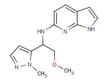 N-[2-methoxy-1-(1-methyl-1H-pyrazol-5-yl)ethyl]-1H-pyrrolo[2,3-b]pyridin-6-amine