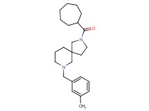 2-(cycloheptylcarbonyl)-7-(3-methylbenzyl)-2,7-diazaspiro[4.5]decane