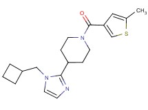 4-[1-(cyclobutylmethyl)-1H-imidazol-2-yl]-1-[(5-methyl-3-thienyl)carbonyl]piperidine