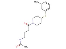 N-(4-{4-[(3-methylphenyl)thio]-1-piperidinyl}-4-oxobutyl)acetamide