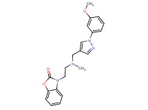 3-{2-[{[1-(3-methoxyphenyl)-1H-pyrazol-4-yl]methyl}(methyl)amino]ethyl}-1,3-benzoxazol-2(3H)-one