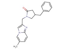 4-benzyl-1-[(6-methylimidazo[1,2-a]pyridin-2-yl)methyl]pyrrolidin-2-one