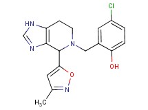 4-chloro-2-{[4-(3-methylisoxazol-5-yl)-1,4,6,7-tetrahydro-5H-imidazo[4,5-c]pyridin-5-yl]methyl}phenol