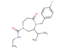 N-ethyl-4-(4-fluorobenzyl)-3-isopropyl-5-oxo-1,4-diazepane-1-carboxamide
