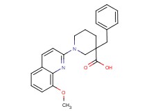 3-benzyl-1-(8-methoxyquinolin-2-yl)piperidine-3-carboxylic acid