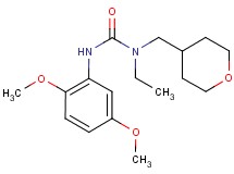 N'-(2,5-dimethoxyphenyl)-N-ethyl-N-(tetrahydro-2H-pyran-4-ylmethyl)urea