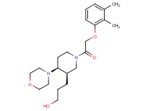3-{(3R*,4S*)-1-[(2,3-dimethylphenoxy)acetyl]-4-morpholin-4-ylpiperidin-3-yl}propan-1-ol