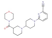 6-[3-(morpholin-4-ylcarbonyl)-1,4'-bipiperidin-1'-yl]pyridine-2-carbonitrile