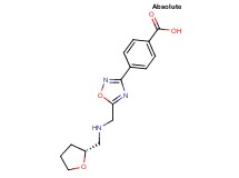 4-[5-({[(2R)-tetrahydrofuran-2-ylmethyl]amino}methyl)-1,2,4-oxadiazol-3-yl]benzoic acid