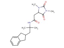 N-[2-(2,3-dihydro-1H-inden-2-yl)-1,1-dimethylethyl]-2-(1,3-dimethyl-2,5-dioxo-4-imidazolidinyl)acetamide