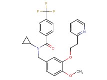 N-cyclopropyl-N-{4-methoxy-3-[2-(2-pyridinyl)ethoxy]benzyl}-4-(trifluoromethyl)benzamide