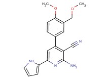 2-amino-4-[4-methoxy-3-(methoxymethyl)phenyl]-6-(1H-pyrrol-2-yl)nicotinonitrile
