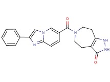 6-[(2-phenylimidazo[1,2-a]pyridin-6-yl)carbonyl]-1,4,5,6,7,8-hexahydropyrazolo[3,4-d]azepin-3(2H)-one