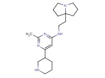 2-methyl-6-piperidin-3-yl-N-[2-(tetrahydro-1H-pyrrolizin-7a(5H)-yl)ethyl]pyrimidin-4-amine