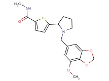5-{1-[(7-methoxy-1,3-benzodioxol-5-yl)methyl]-2-pyrrolidinyl}-N-methyl-2-thiophenecarboxamide