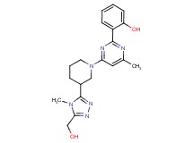 2-(4-{3-[5-(hydroxymethyl)-4-methyl-4H-1,2,4-triazol-3-yl]piperidin-1-yl}-6-methylpyrimidin-2-yl)phenol