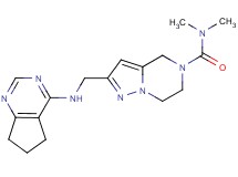 2-[(6,7-dihydro-5H-cyclopenta[d]pyrimidin-4-ylamino)methyl]-N,N-dimethyl-6,7-dihydropyrazolo[1,5-a]pyrazine-5(4H)-carboxamide