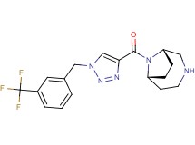 (1S*,6R*)-9-({1-[3-(trifluoromethyl)benzyl]-1H-1,2,3-triazol-4-yl}carbonyl)-3,9-diazabicyclo[4.2.1]nonane