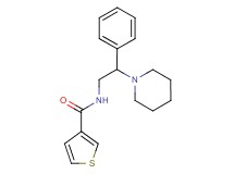 N-(2-phenyl-2-piperidin-1-ylethyl)thiophene-3-carboxamide