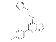5-(4-fluorophenyl)-N-[2-(1H-pyrazol-1-yl)ethyl]pyrazolo[1,5-a]pyrimidin-7-amine