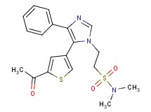 2-[5-(5-acetyl-3-thienyl)-4-phenyl-1H-imidazol-1-yl]-N,N-dimethylethanesulfonamide
