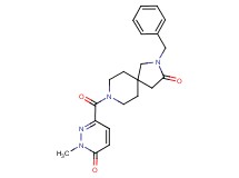 2-benzyl-8-[(1-methyl-6-oxo-1,6-dihydropyridazin-3-yl)carbonyl]-2,8-diazaspiro[4.5]decan-3-one