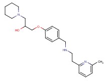 1-[4-({[2-(6-methyl-2-pyridinyl)ethyl]amino}methyl)phenoxy]-3-(1-piperidinyl)-2-propanol
