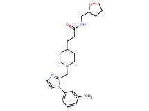 3-(1-{[1-(3-methylphenyl)-1H-imidazol-2-yl]methyl}-4-piperidinyl)-N-(tetrahydro-2-furanylmethyl)propanamide