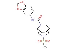(1R*,5R*)-N-1,3-benzodioxol-5-yl-3-(methylsulfonyl)-3,6-diazabicyclo[3.2.2]nonane-6-carboxamide