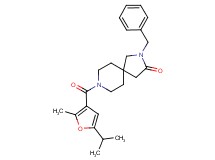 2-benzyl-8-(5-isopropyl-2-methyl-3-furoyl)-2,8-diazaspiro[4.5]decan-3-one
