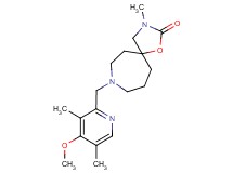 8-[(4-methoxy-3,5-dimethyl-2-pyridinyl)methyl]-3-methyl-1-oxa-3,8-diazaspiro[4.6]undecan-2-one