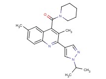 2-(1-isopropyl-1H-pyrazol-4-yl)-3,6-dimethyl-4-(piperidin-1-ylcarbonyl)quinoline