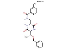 (3S,9aR)-3-[(1R)-1-(benzyloxy)ethyl]-8-(3-methylbenzoyl)tetrahydro-2H-pyrazino[1,2-a]pyrazine-1,4(3H,6H)-dione