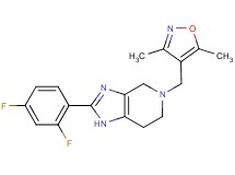 2-(2,4-difluorophenyl)-5-[(3,5-dimethylisoxazol-4-yl)methyl]-4,5,6,7-tetrahydro-1H-imidazo[4,5-c]pyridine