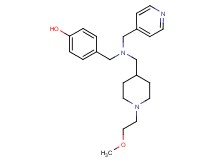 4-{[{[1-(2-methoxyethyl)-4-piperidinyl]methyl}(4-pyridinylmethyl)amino]methyl}phenol