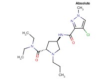 (4R)-4-{[(4-chloro-1-methyl-1H-pyrazol-3-yl)carbonyl]amino}-N,N-diethyl-1-propyl-L-prolinamide