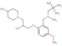 1-[3-(2-{[(2,2-dimethylpropyl)(methyl)amino]methyl}-4-methoxyphenoxy)-2-hydroxypropyl]piperidin-4-ol