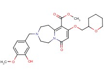 methyl 3-(3-hydroxy-4-methoxybenzyl)-7-oxo-9-(tetrahydro-2H-pyran-2-ylmethoxy)-1,2,3,4,5,7-hexahydropyrido[1,2-d][1,4]diazepine-10-carboxylate