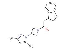 1-[1-(2,3-dihydro-1H-inden-1-ylacetyl)-3-azetidinyl]-3,5-dimethyl-1H-pyrazole