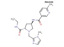 N-{(3R,5S)-5-[(ethylamino)carbonyl]-1-[(1-methyl-1H-imidazol-2-yl)methyl]pyrrolidin-3-yl}-6-methylnicotinamide