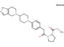 methyl 1-({4-[4-(1,4,6,7-tetrahydro-5H-pyrazolo[4,3-c]pyridin-5-yl)-1-piperidinyl]phenyl}acetyl)-L-prolinate