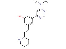 3-[6-(dimethylamino)pyrimidin-4-yl]-5-(2-piperidin-2-ylethyl)phenol