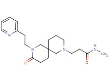N-methyl-3-{9-oxo-8-[2-(2-pyridinyl)ethyl]-2,8-diazaspiro[5.5]undec-2-yl}propanamide
