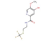 4-hydroxy-5-methoxy-N-{2-[(trifluoromethyl)thio]ethyl}-2-pyridinecarboxamide