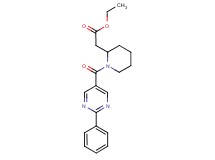 ethyl {1-[(2-phenyl-5-pyrimidinyl)carbonyl]-2-piperidinyl}acetate